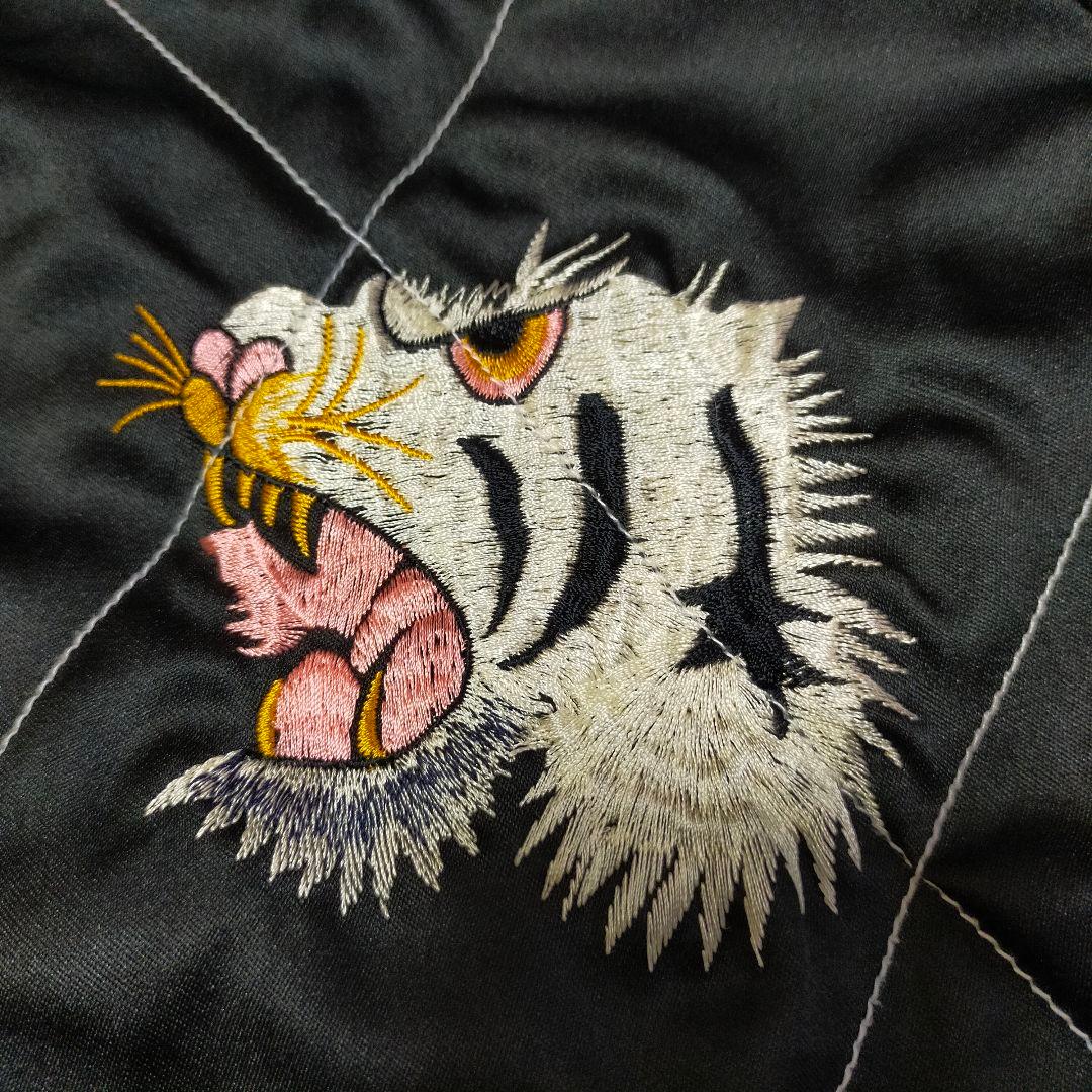ちゃんノリ様専用 90S 白虎×龍 日本地図 刺繍 リバーシブル スカジャン