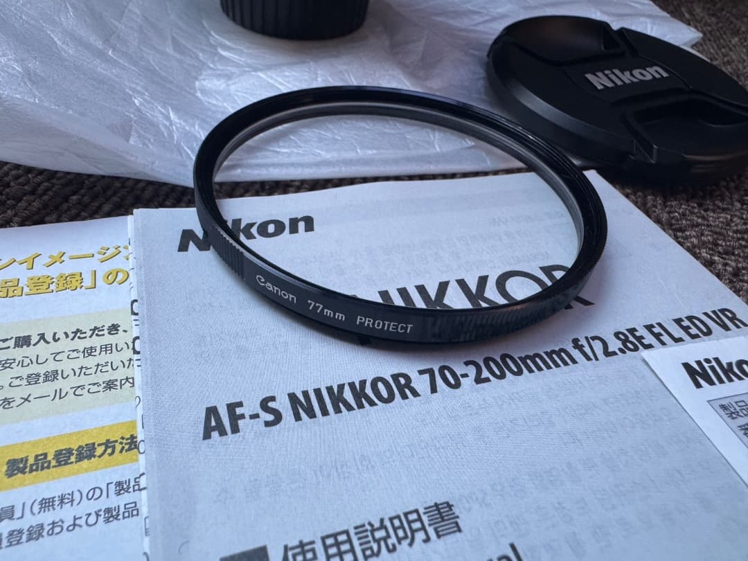 新品同様　AF-S Nikkor 70-200mm f2.8E FL ED VR