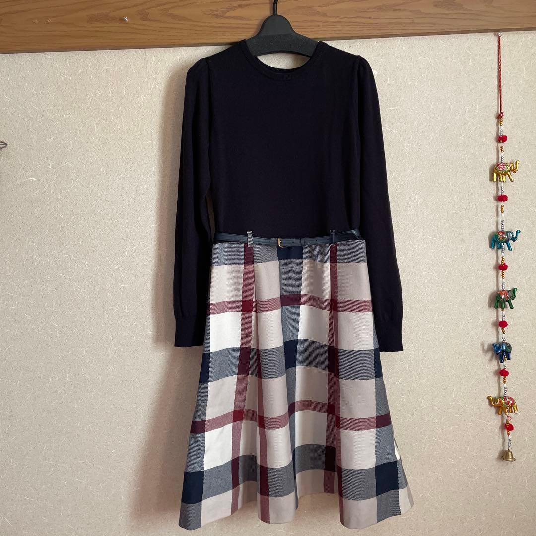 美品ブルーレーベルクレストブリッジワンピース38 中古・古着通販】BLUE LABEL CRESTBRIDGE (ブルーレーベルクレスト