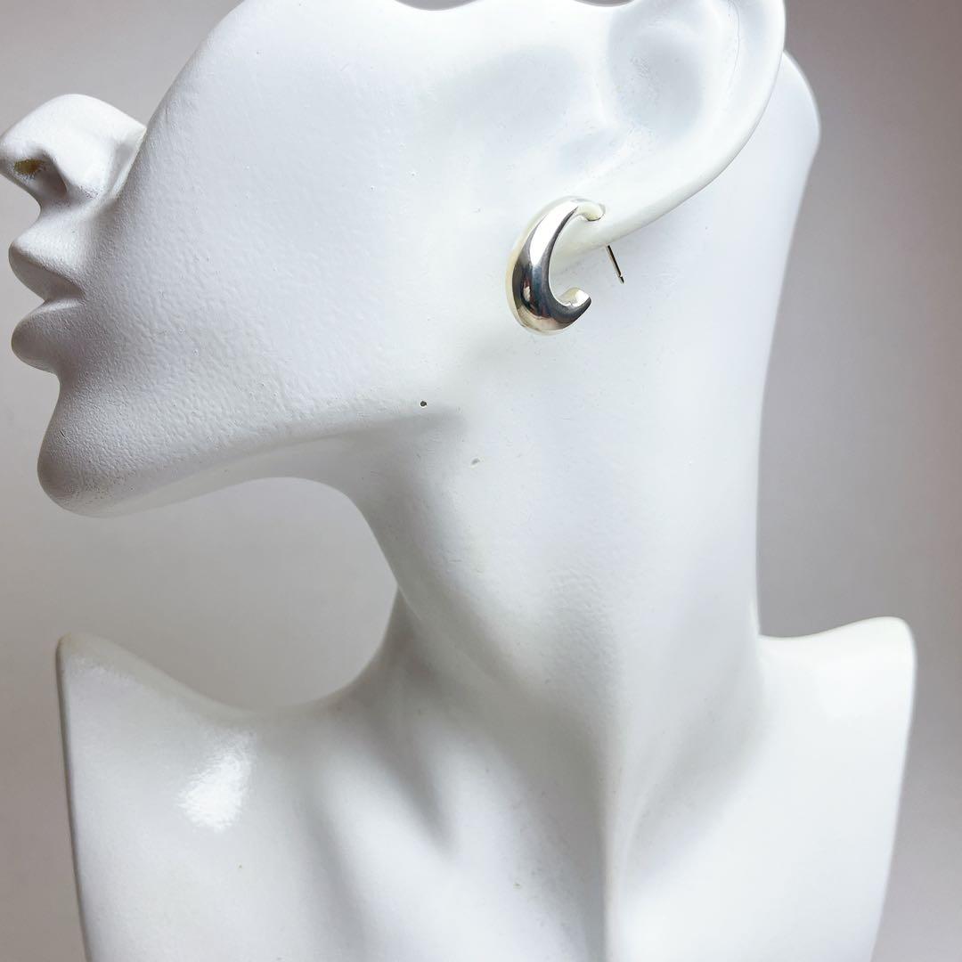 ティファニー J ハーフ フープ ピアス 925 キャッチ社外 - メルカリ