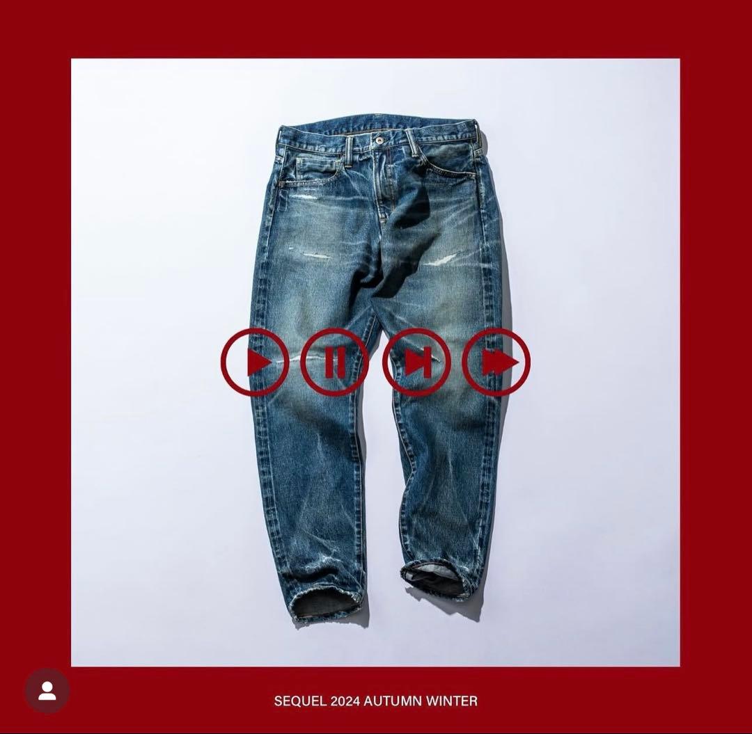 新品】SEQUELダメージデニム SQ-24AW-PT-10 L 藤原ヒロシ - メルカリ