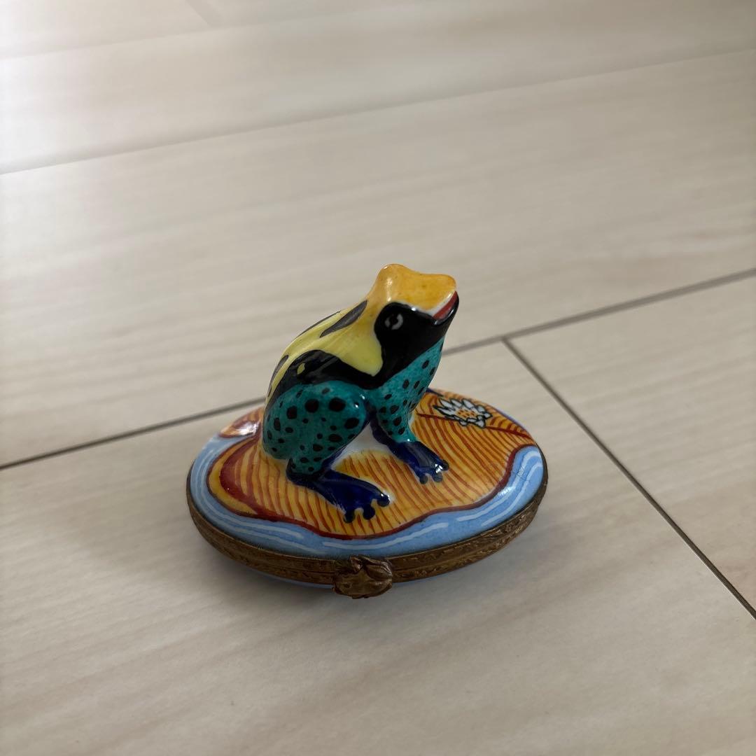 カエル 陶器 小物入れ リモージュボックス - メルカリ