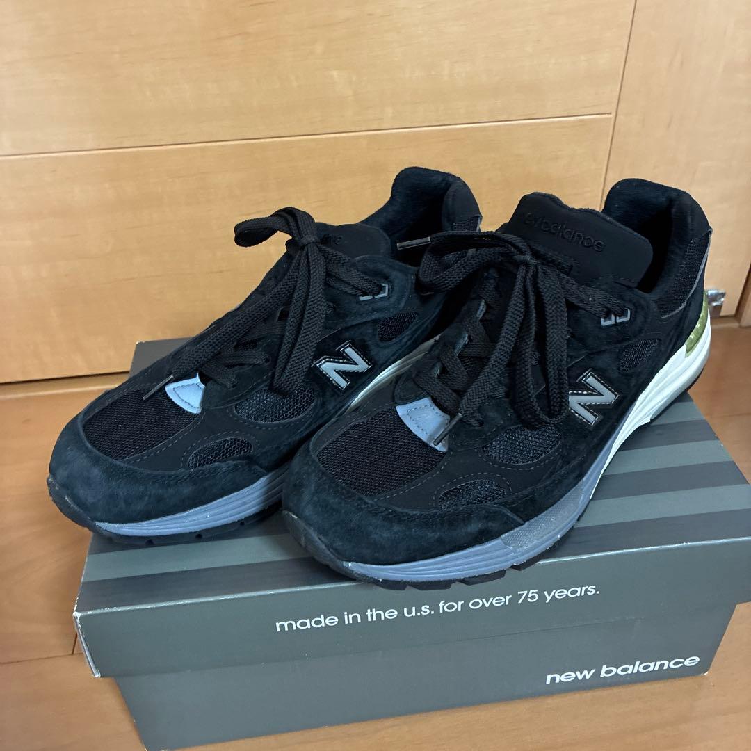 us8 26cm ニューバランス M992BL ブラック - メルカリ