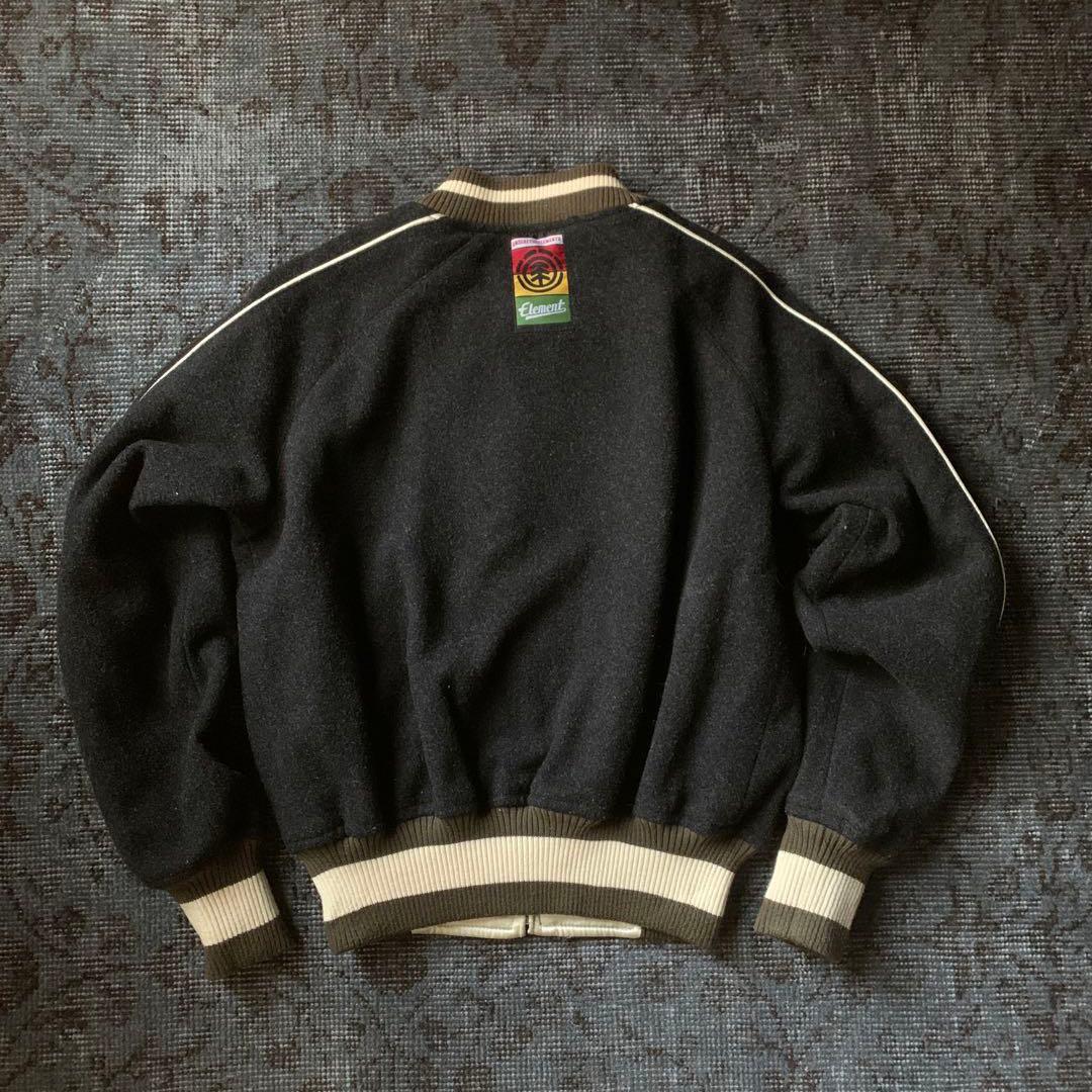 希少 00s ELEMENT スカジャン シルバー リバーシブル ボブマーリー