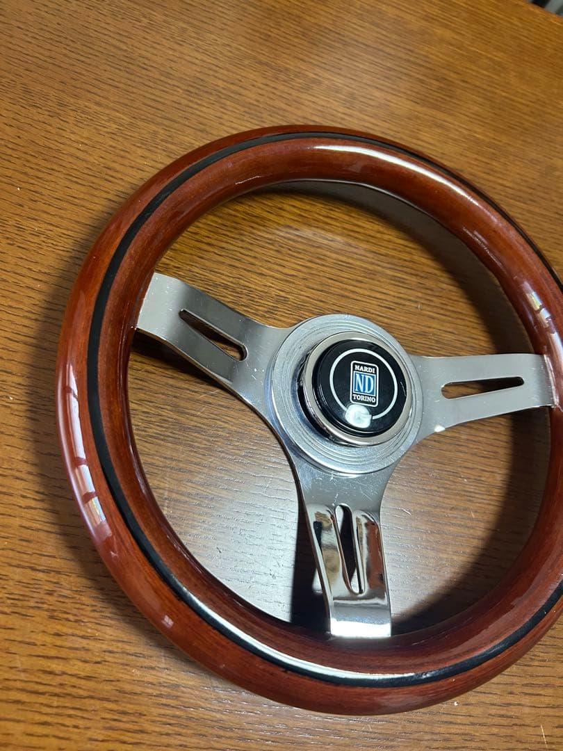 新品未使用 小径 29パイ ウッドステアリング クラシック ナルディ NARDI