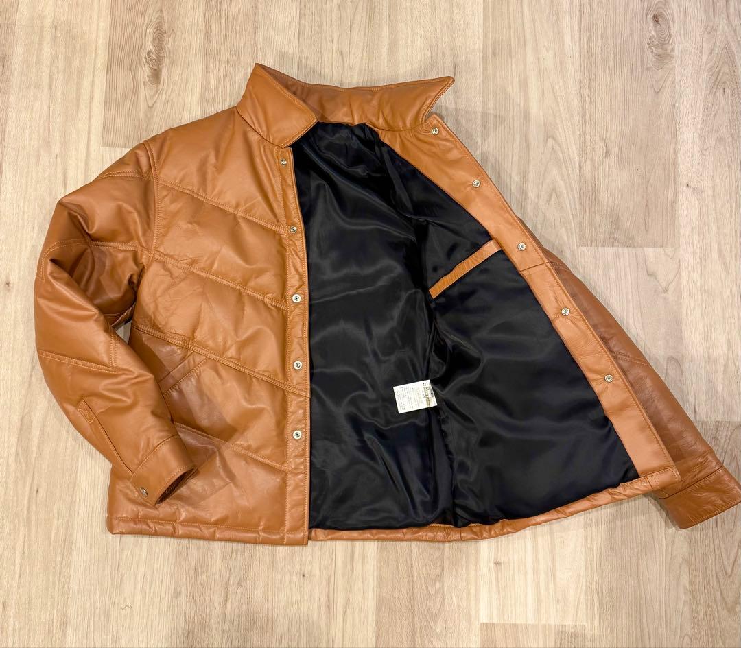 ROBERT MASSINI ホースハイド レザーダウンジャケット L 馬革 - メルカリ