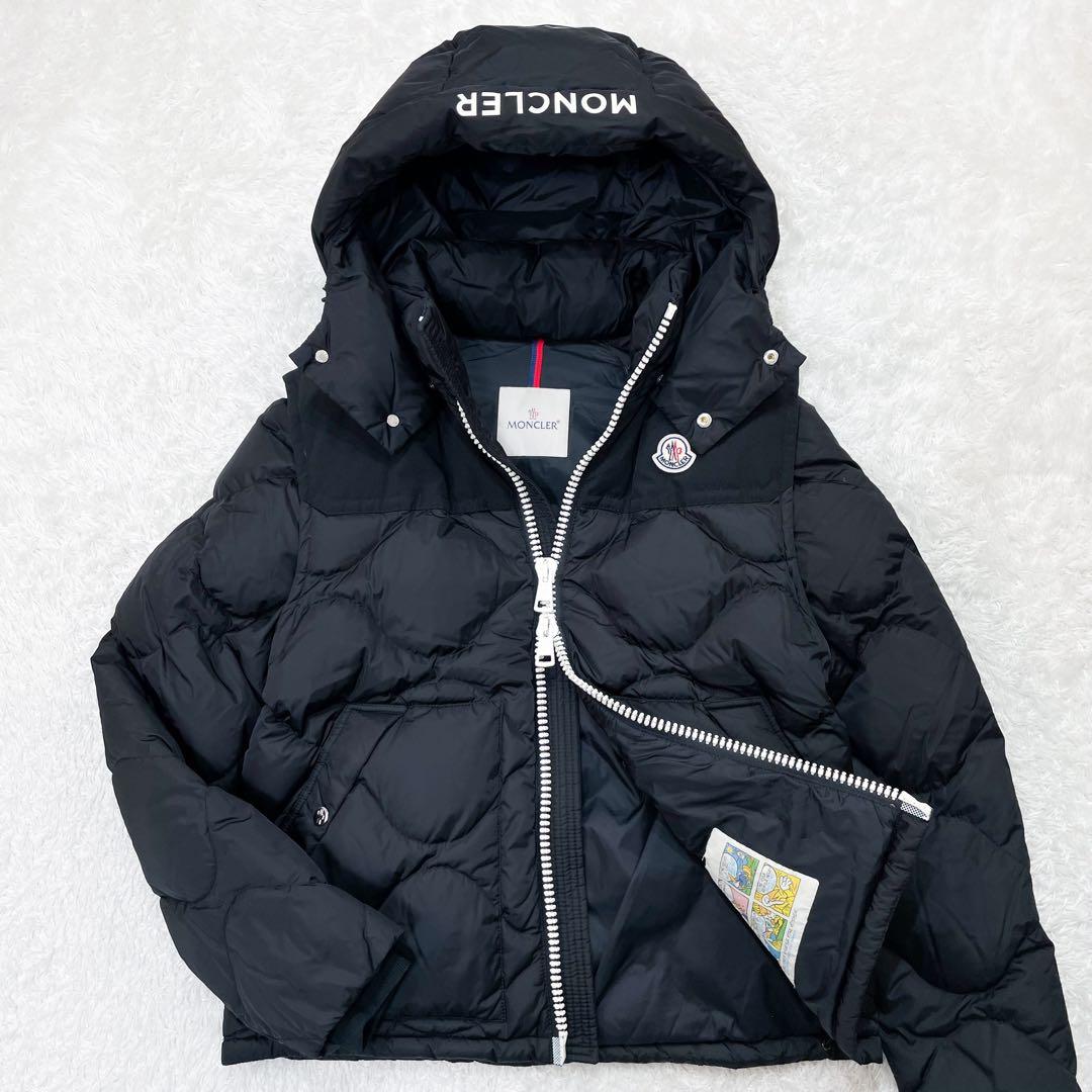 極美品 MONCLER モンクレール 2WAY ダウンジャケット 黒 L MONCLER - 極美品 MONCLER モンクレール 2WAY ダウンジャケット 黒 Lの