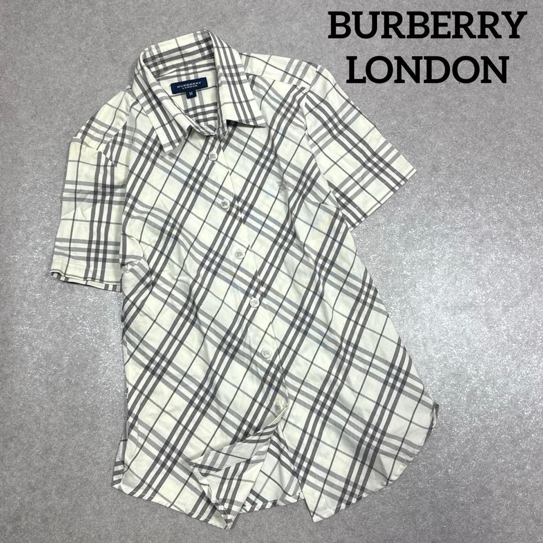 BURBERRY LONDON バーバリー チェック柄 半袖 シャツ M - メルカリ