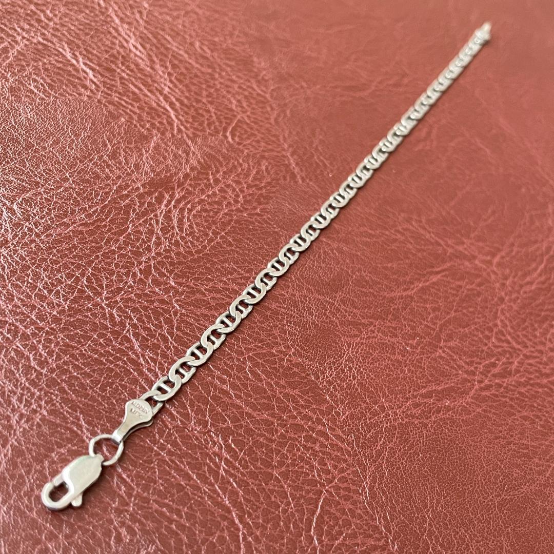 シルバー925 ヴィンテージ アンカーチェーン マリナーチェーン ブレスレット