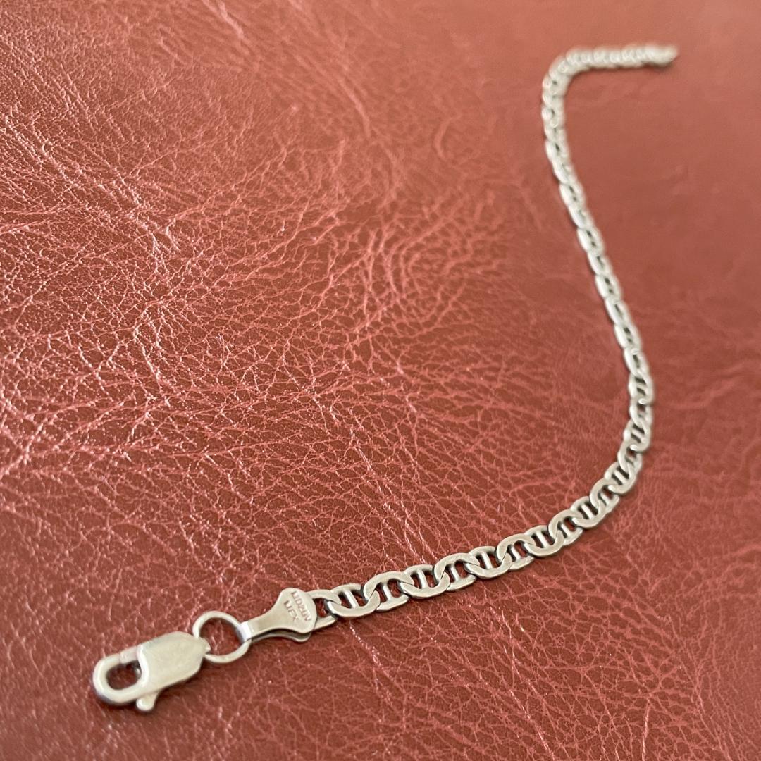 シルバー925 ヴィンテージ アンカーチェーン マリナーチェーン ブレスレット