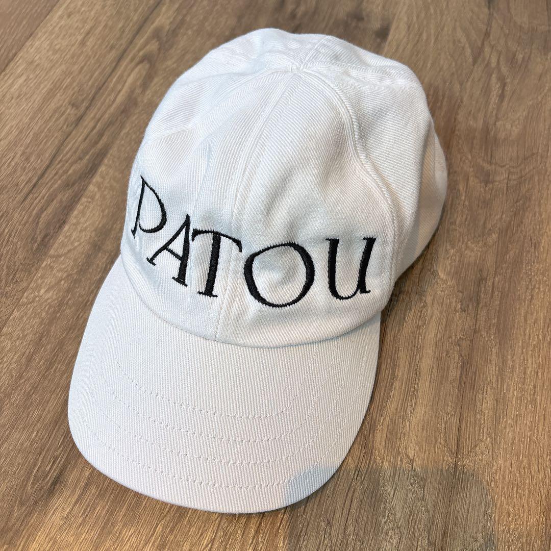 PATOU ベースボールキャップ ホワイト M〜Lサイズ - メルカリ