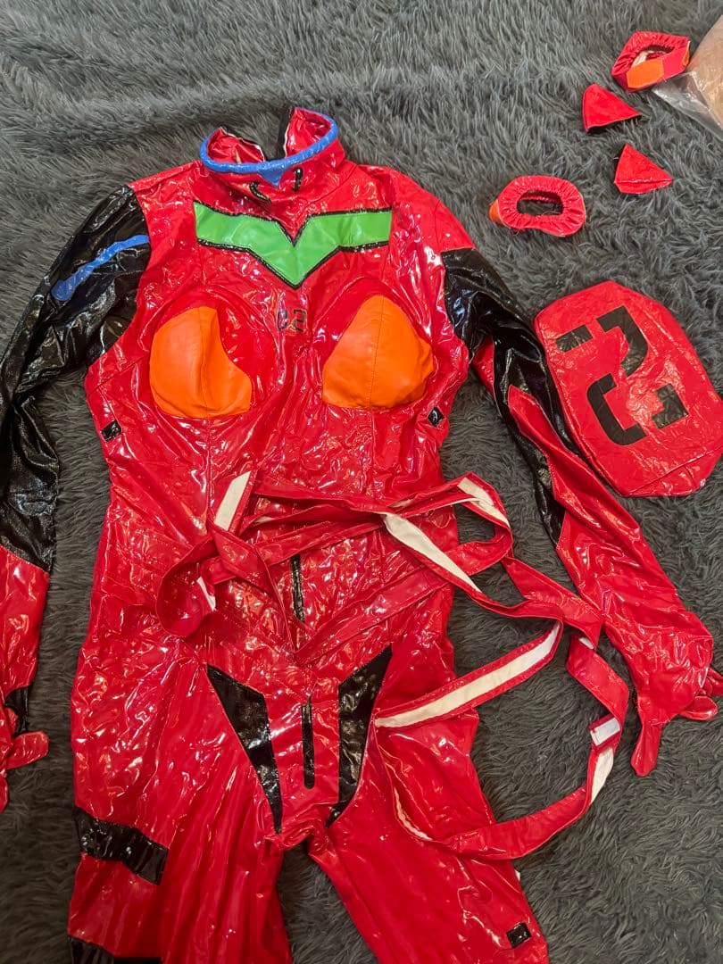 EVA アスカ 戦闘服 コス衣装 レザー調 Sサイズ フルセット - メルカリ