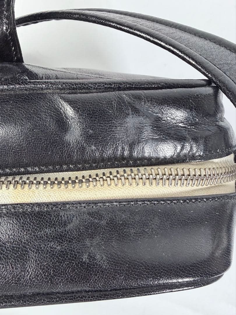 フランス製】クレージュショルダーエナメルヴィンテージy2kブラック