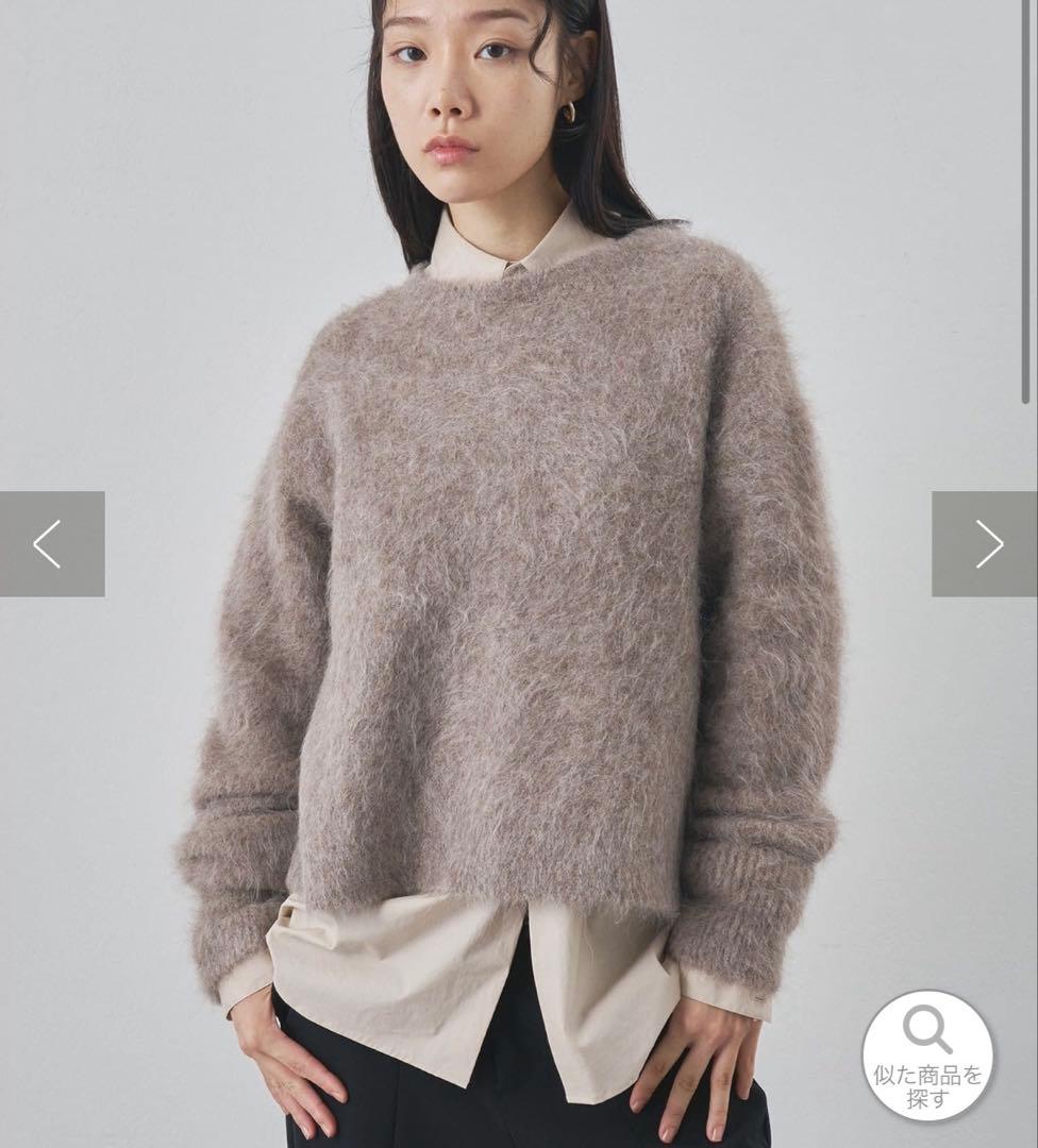 WhimGazette スーリーアルパカクルーネックプルオーバー モカ - メルカリ