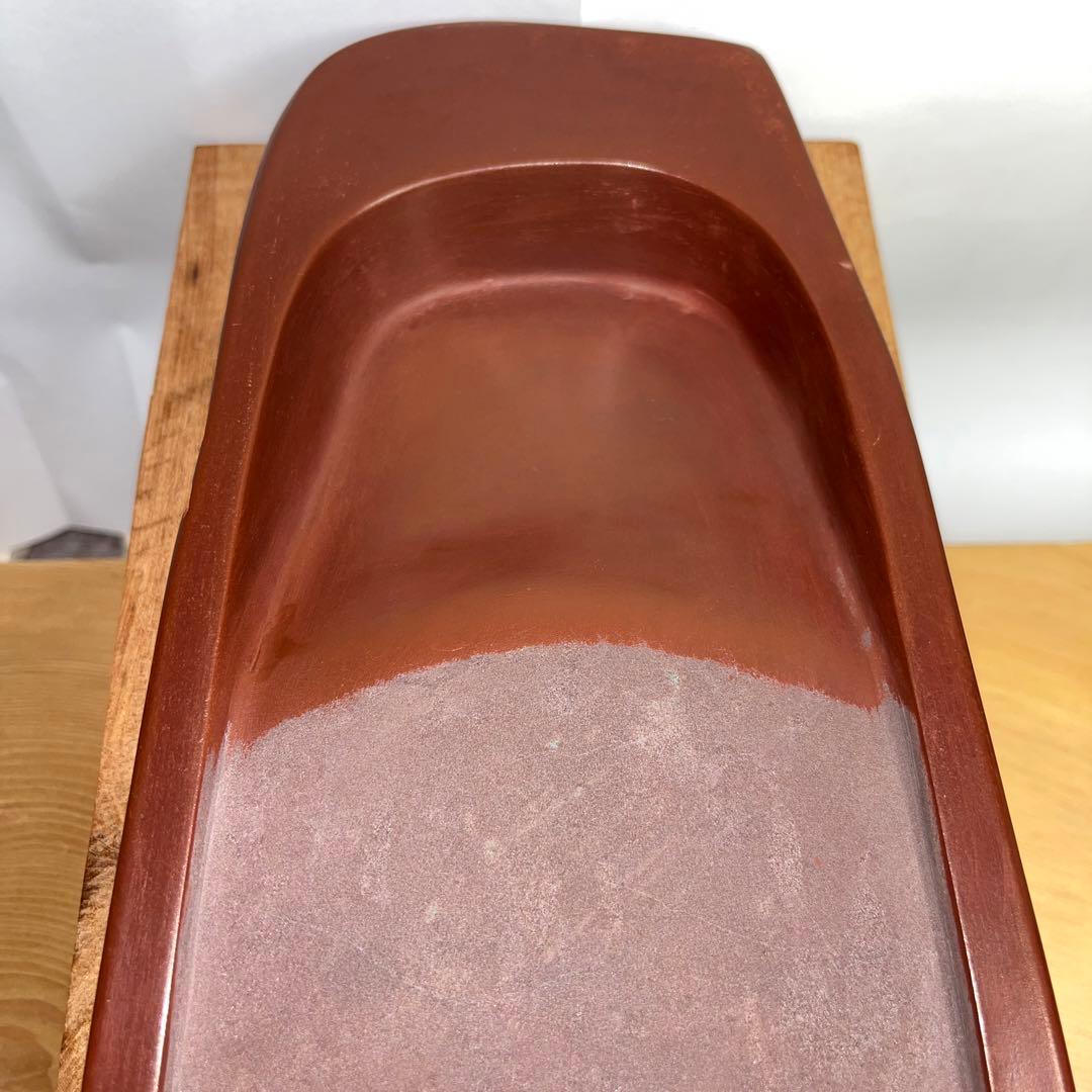 未使用 ⭕️レアな岩手県紫雲石硯 名石 超大型硯 自然硯 佐藤幸雄