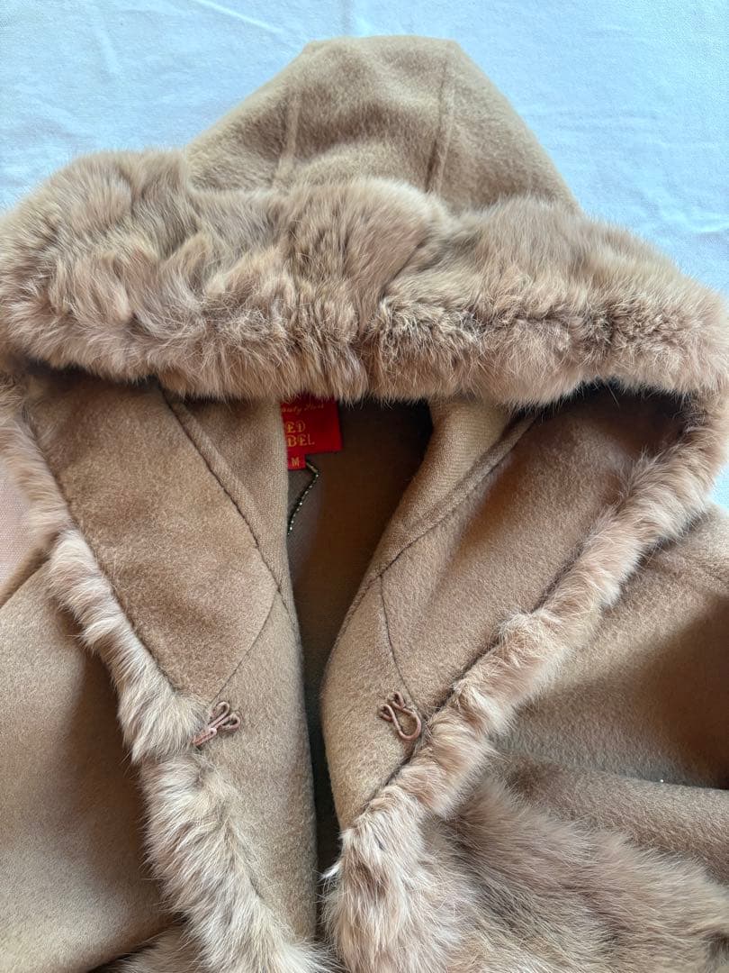 vivienne westwood】 カシミヤ混 ファーフードポンチョ M 🌷