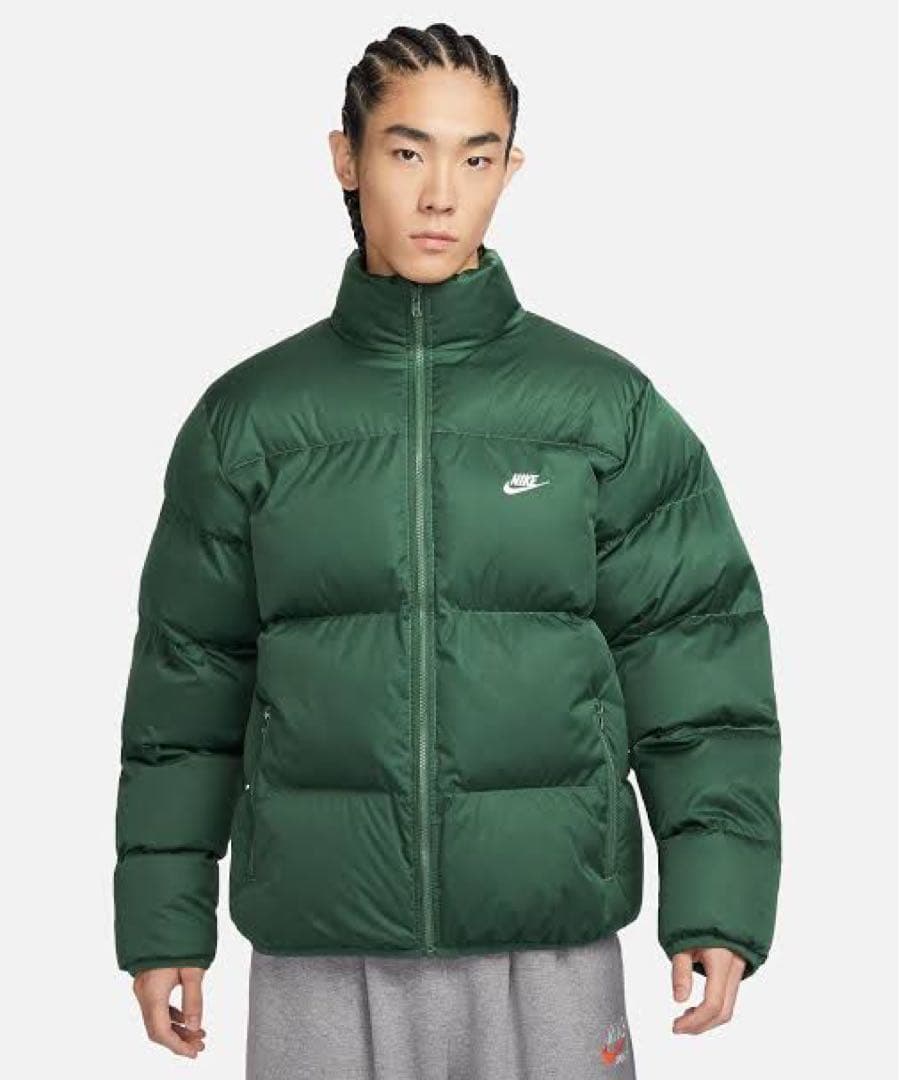 NIKE プリマロフトパファージャケット Lサイズ ヌプシ グリーン ロゴ