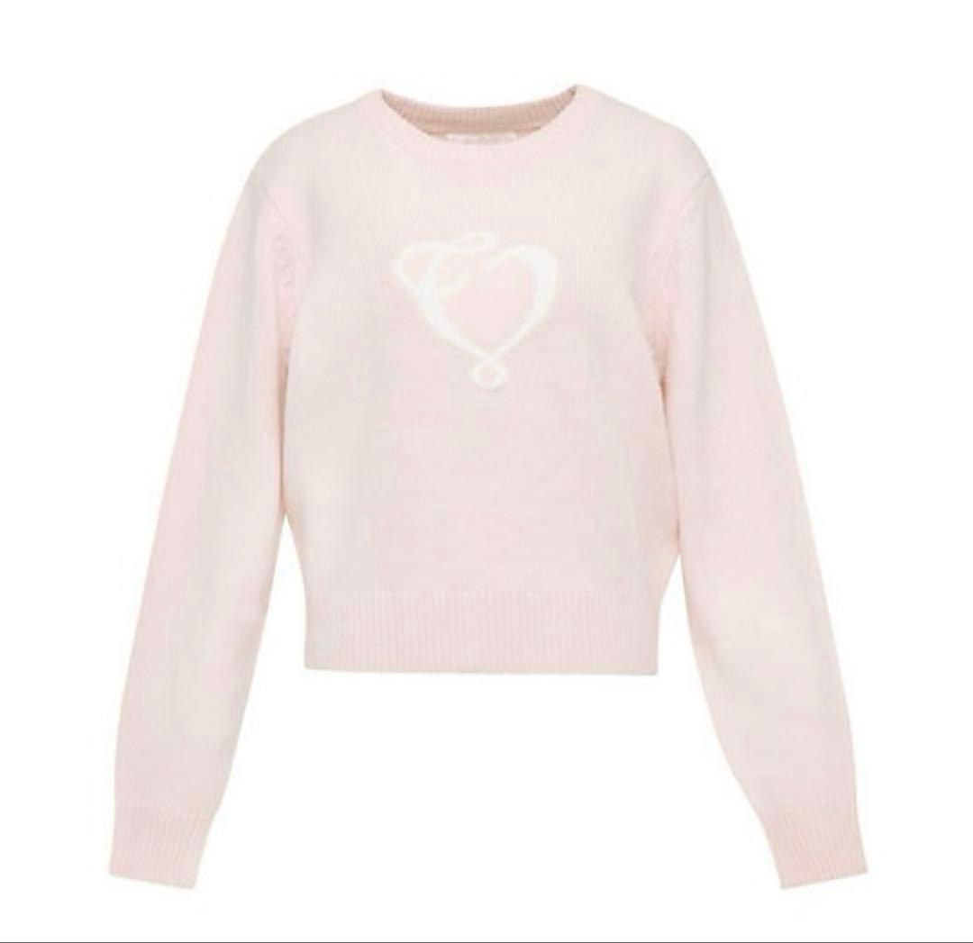 the virgins heart logo knit pink - メルカリ