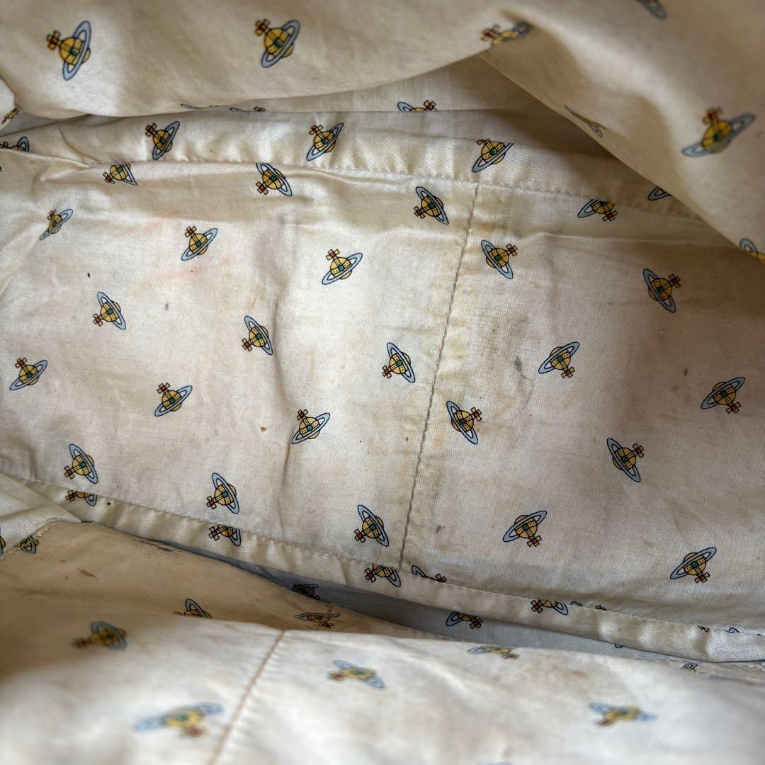 ヴィヴィアン ヤスミン ハンドバッグ レザー×ハラコ 肩掛 水色・グレー