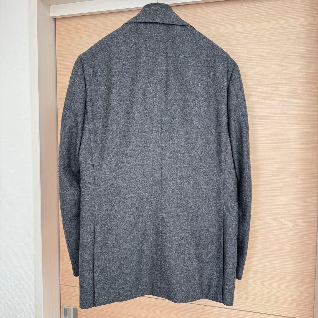 極美品】ブリッラペルイルグストグレー フランネルスーツ ゼニア