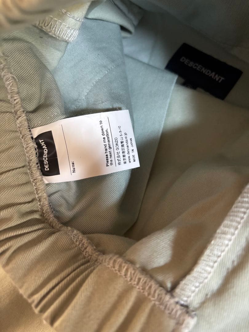 DESCENDANT/CLASP TWILL TROUSERS (GREEN)2 - メルカリ