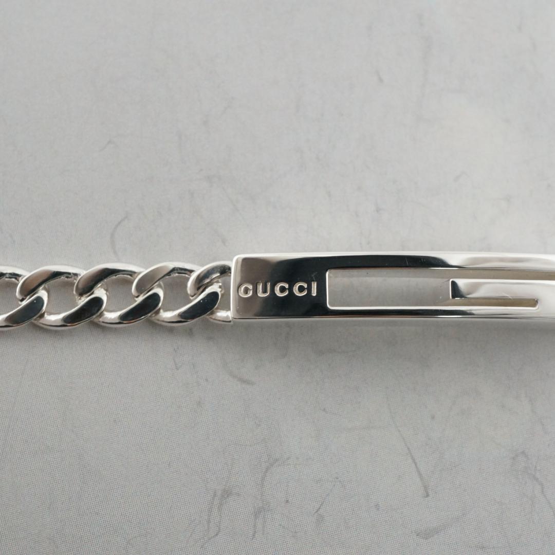 ひろさわ様専用新品仕上 グッチ Gロゴ SV925 チェーン ブレスレット 17