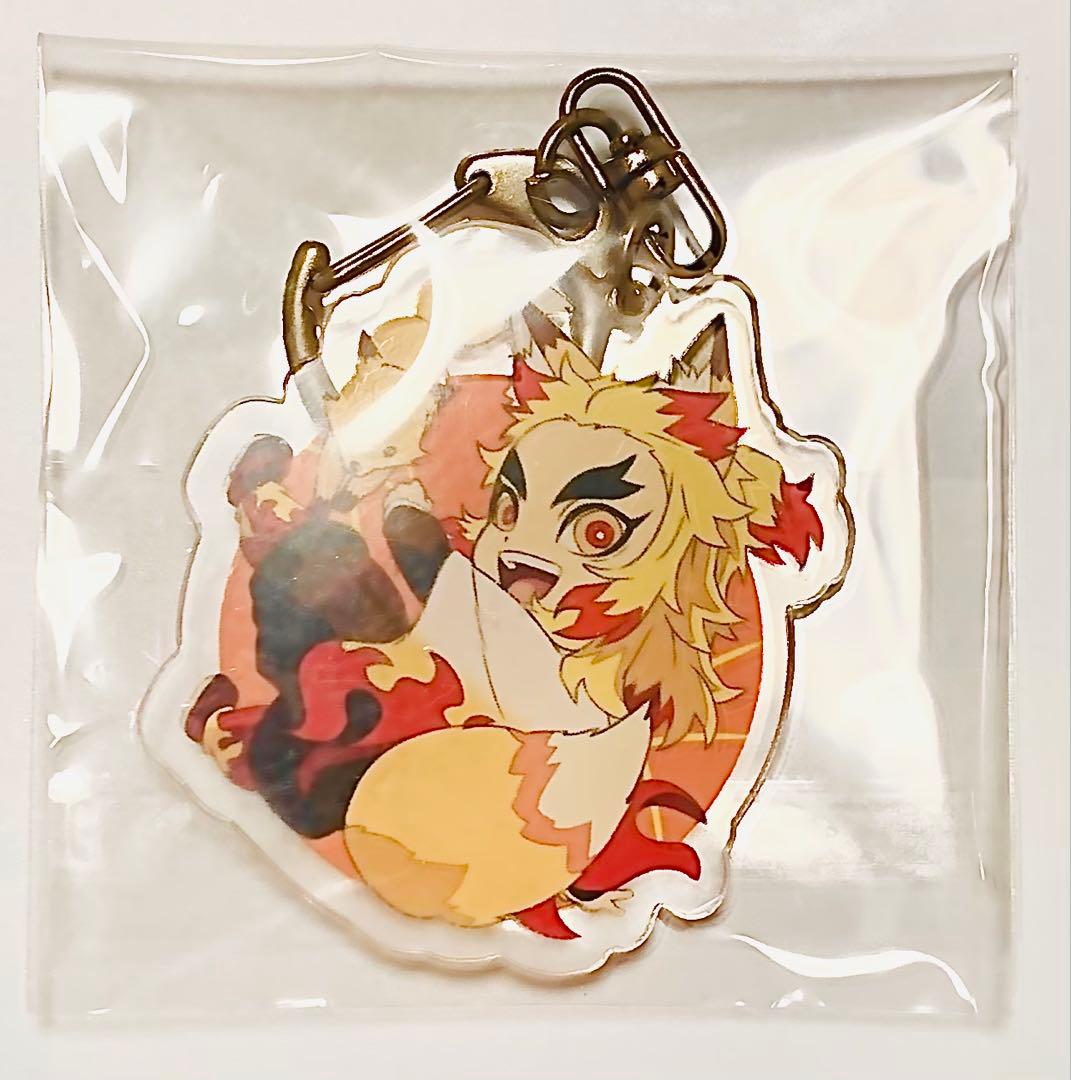 鬼滅の刃 美品☆彡全集中展 宮城ご当地 煉獄杏寿郎 キツネ アクリル
