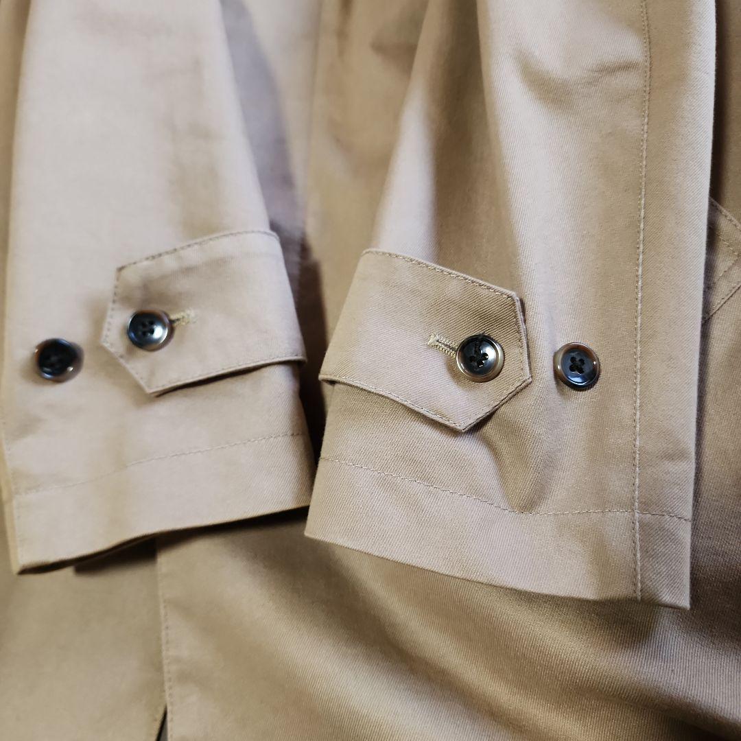 美品【UNITED ARROWS】ベージュ ステンカラーコート L ライナー付