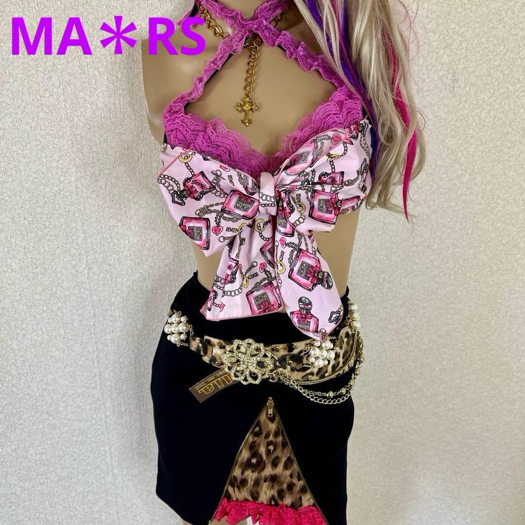 MA＊RS】MARS マーズ パフューム柄リボンビキニトップス