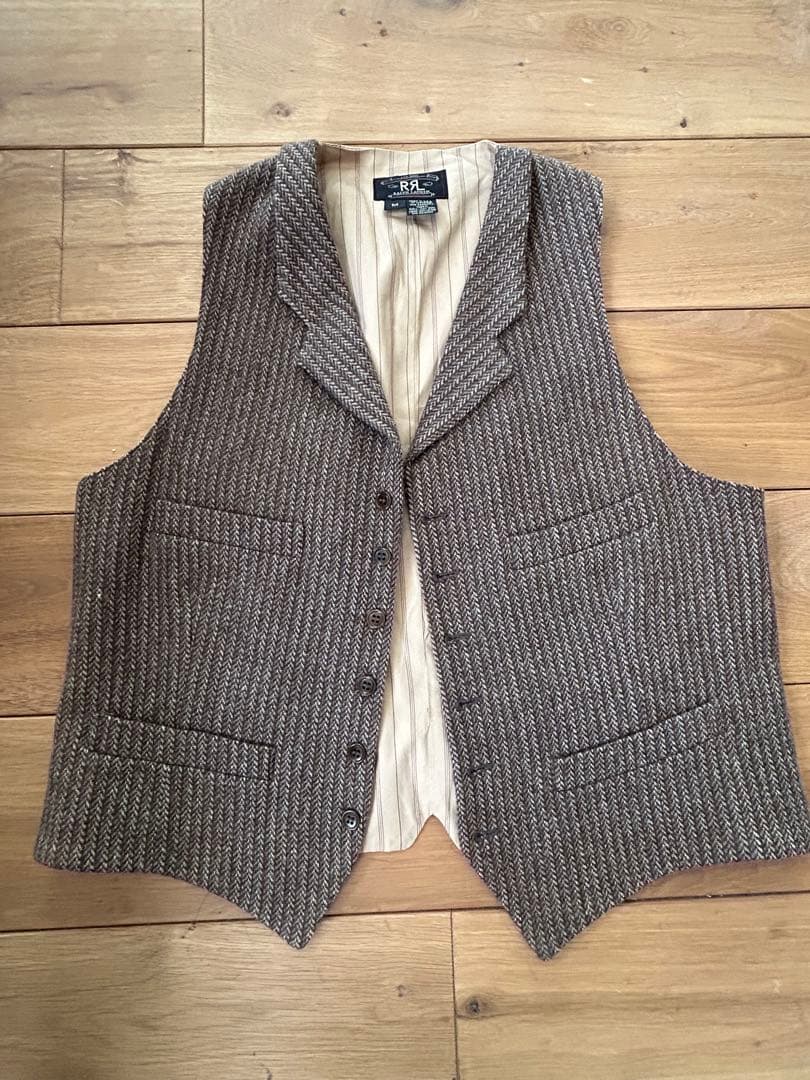 RRL Ralph Lauren ベスト 三つ星　ビンテージ美品M ダブルアールエルラルフローレン RRL RALPH LAUREN 90S 三ツ星 MADE IN