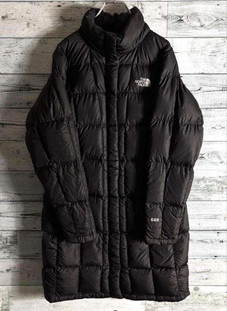 ザノースフェイス ダウンジャケット 600フィル 刺繍ロゴ M 黒 - メルカリ