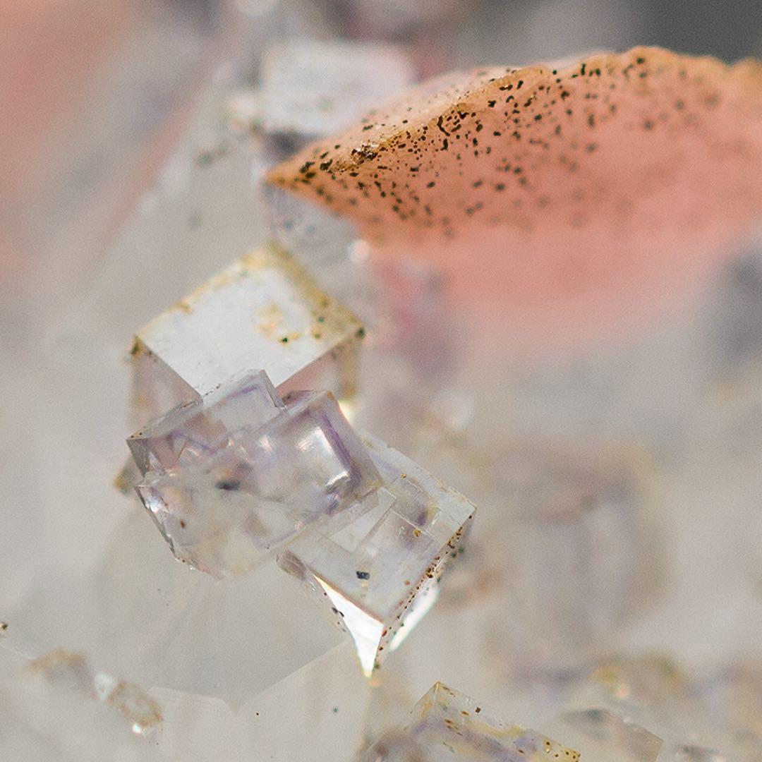 中国 ロードクロサイト フローライト 天然石 原石 鉱物標本 鉱石 蛍石