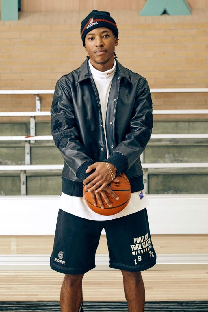 WIND AND SEA NBA x Leather Jacket Black - メルカリ