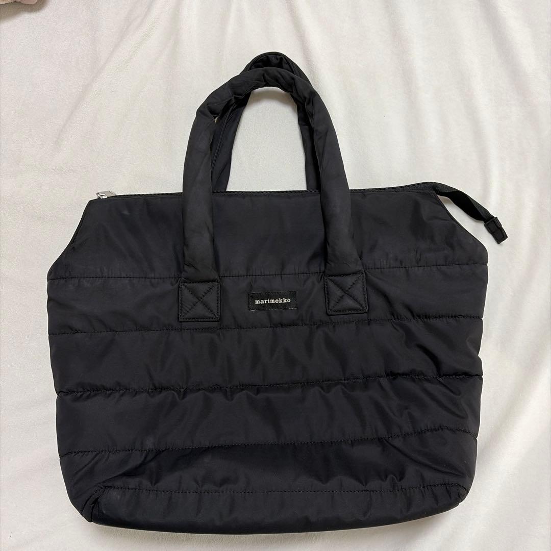 marimekko マリメッコ MILLA ミラ トートバッグ ブラック - メルカリ