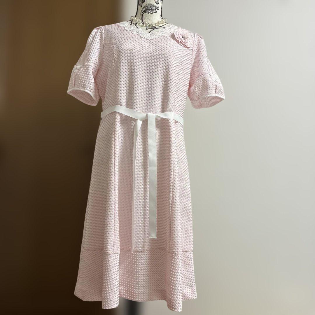 スーパービューティー☆44☆新品タグ付きお花レースとコサージュの