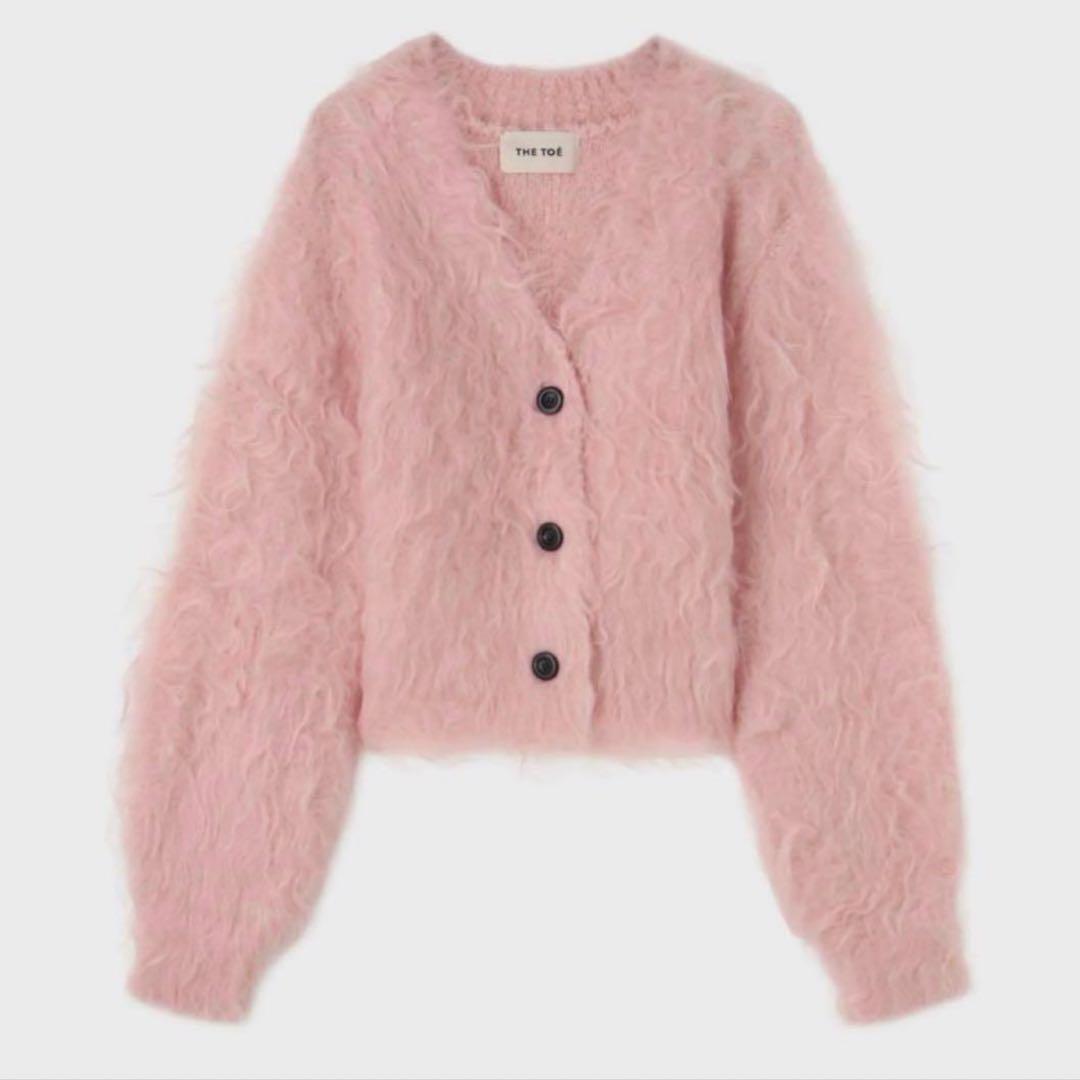 THETOE SHAGGY CARDIGAN ピンク - メルカリ