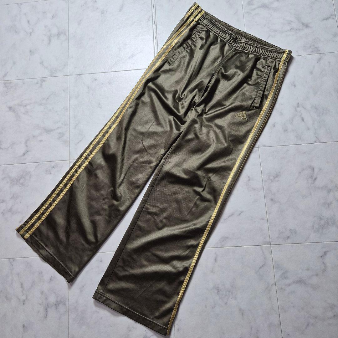 adidas コーティングジャージ セットアップ カーキ L - メルカリ