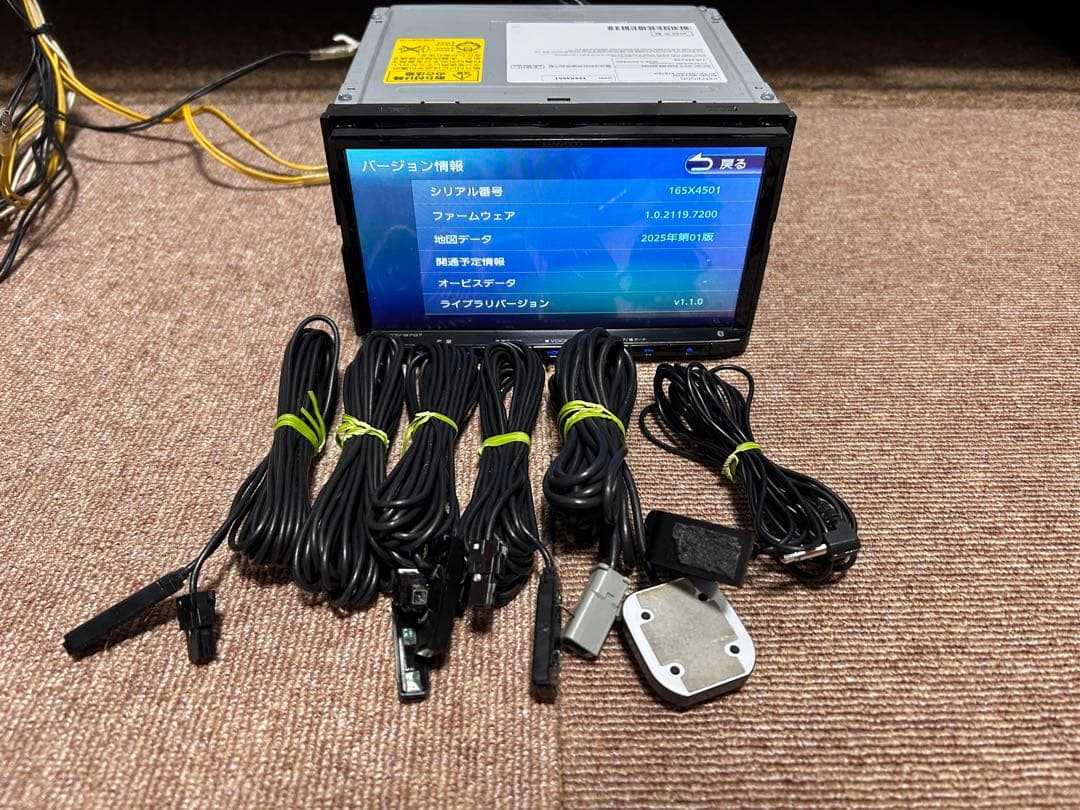 最新地図更新済 KENWOOD MDV-S707 Bluetooth フルセグ