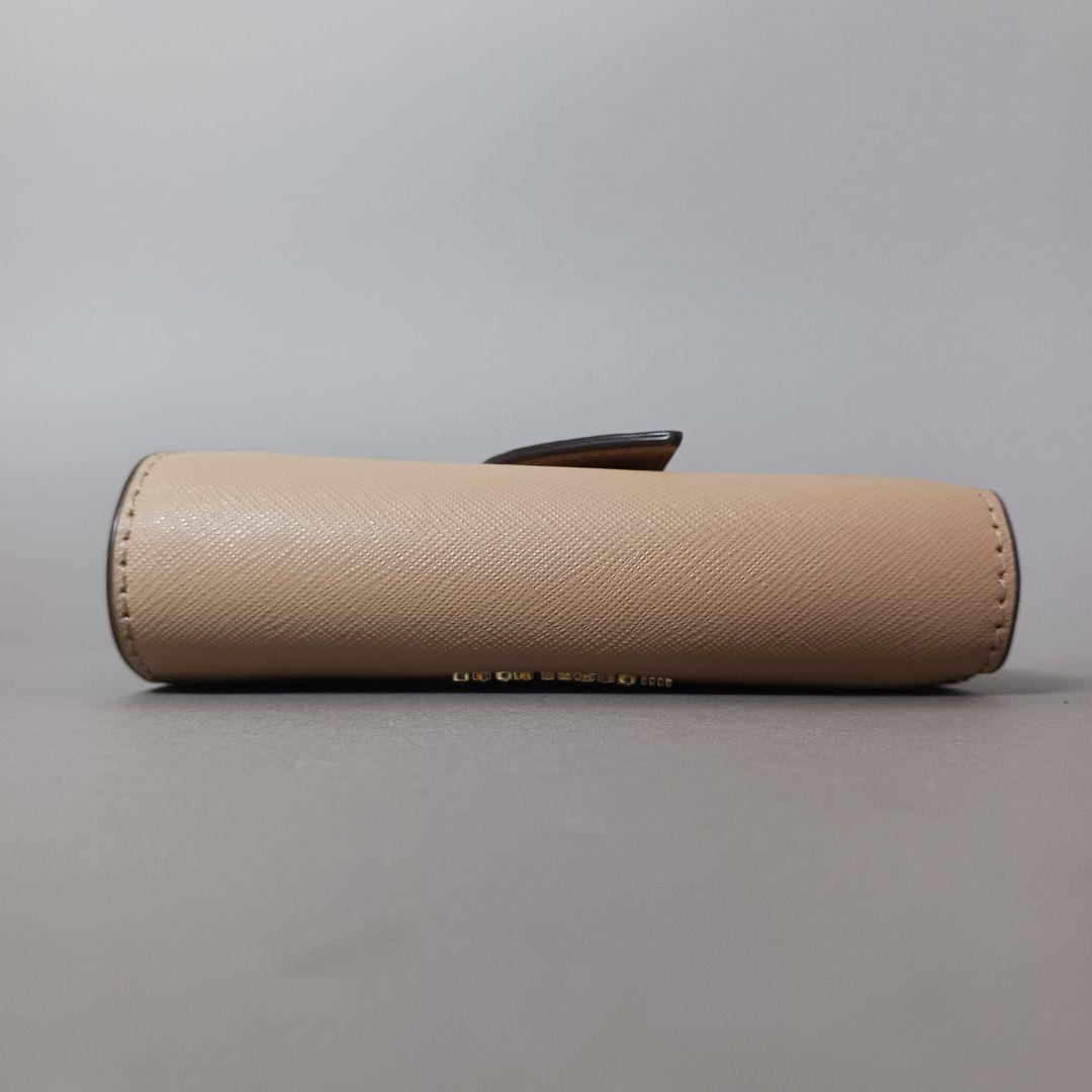 633/新品/MICHAEL KORS マイケルコース/二つ折り財布/ベージュ