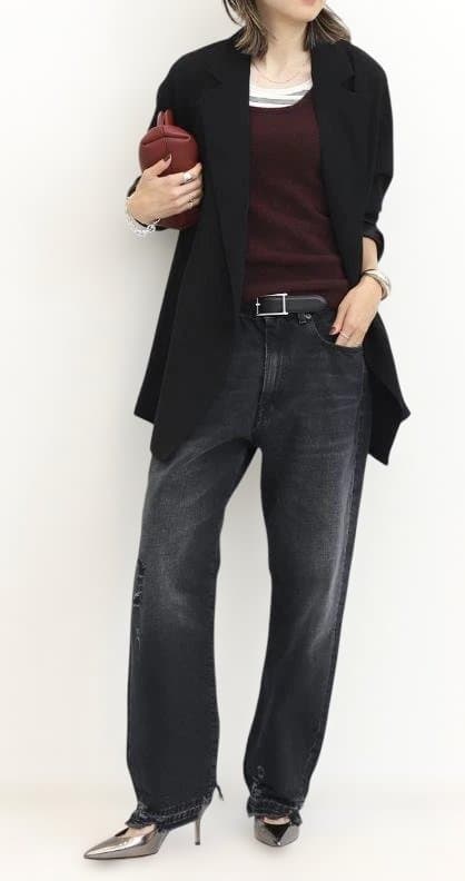 L'Appartement【R13】 BOYFRIEND JEAN デニム（黒） - メルカリ