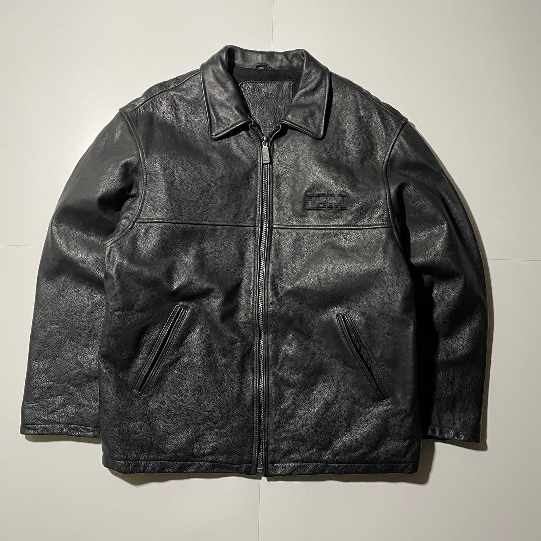 00s- STORMTECH レザージャケット IBM 企業ロゴ ヴィンテージ - メルカリ