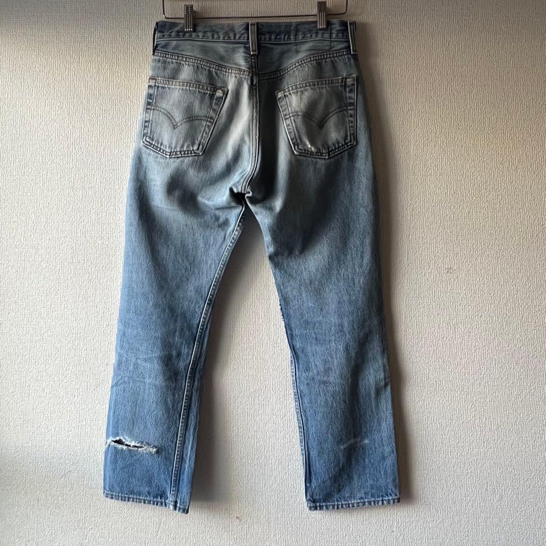 90s USA製 Levi’s 501 ゴールデンサイズ ダメージ　グランジ