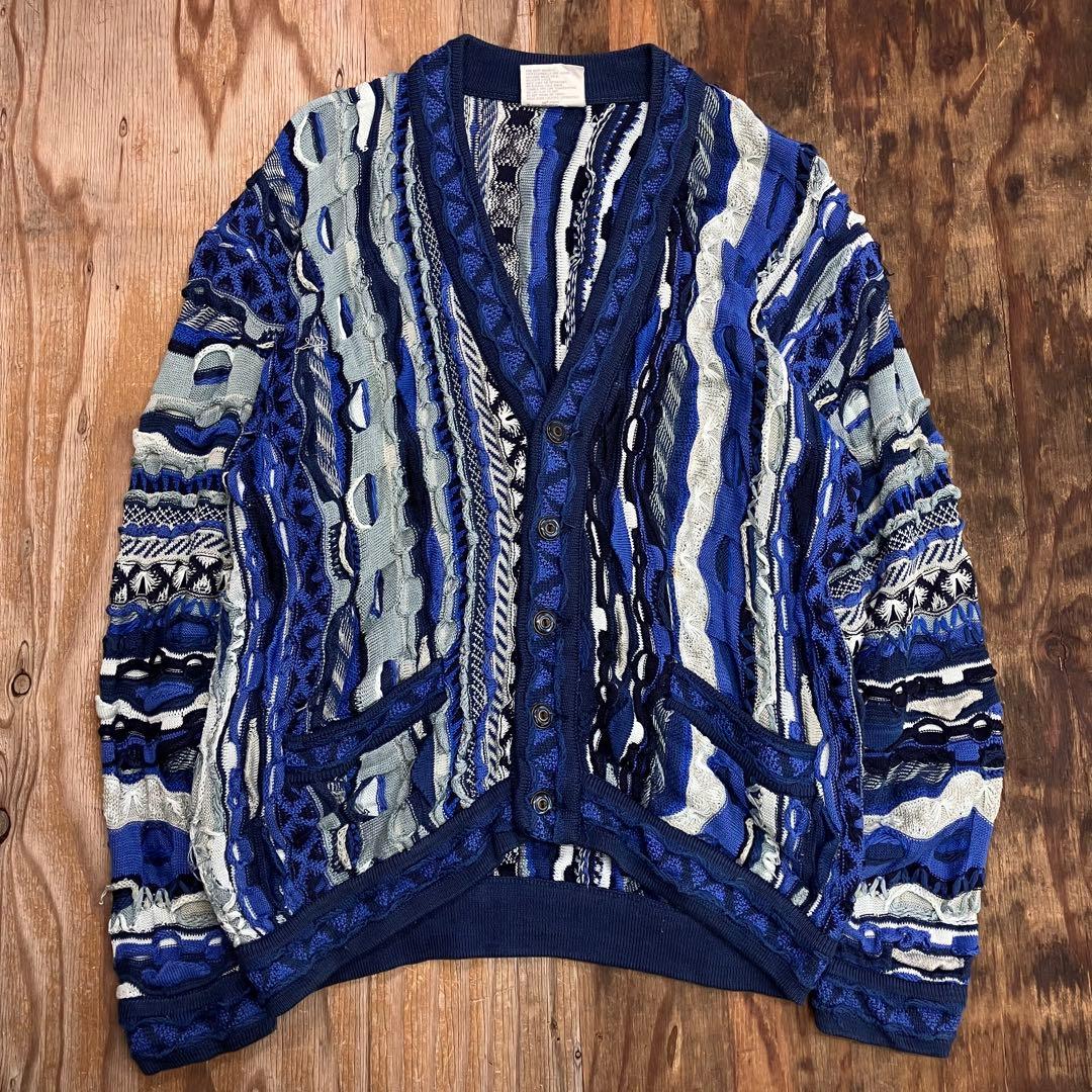 90s COOGI 3Dニット カーディガン オーストラリア製 VINTAGE - メルカリ