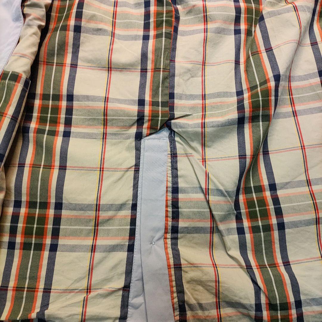 エディーバウアー ステンカラーコート チェック柄 ライナー付き グレー S