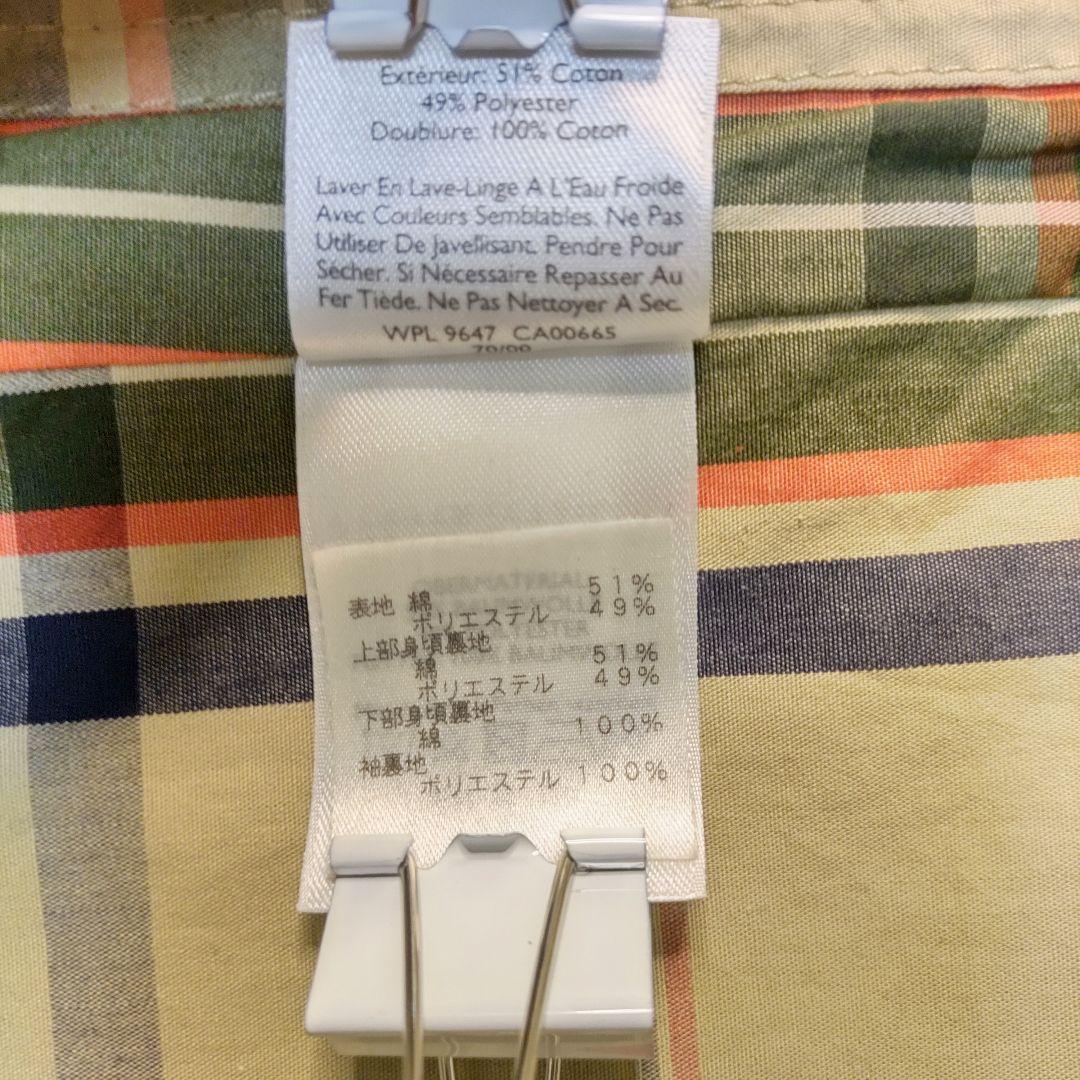 エディーバウアー ステンカラーコート チェック柄 ライナー付き グレー S