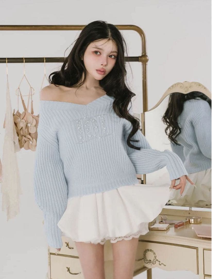 Darich ファンシービーズDD ロゴボリュームニット トップス ファンシービーズDDロゴボリュームニットトップス – Darich (ダーリッチ)