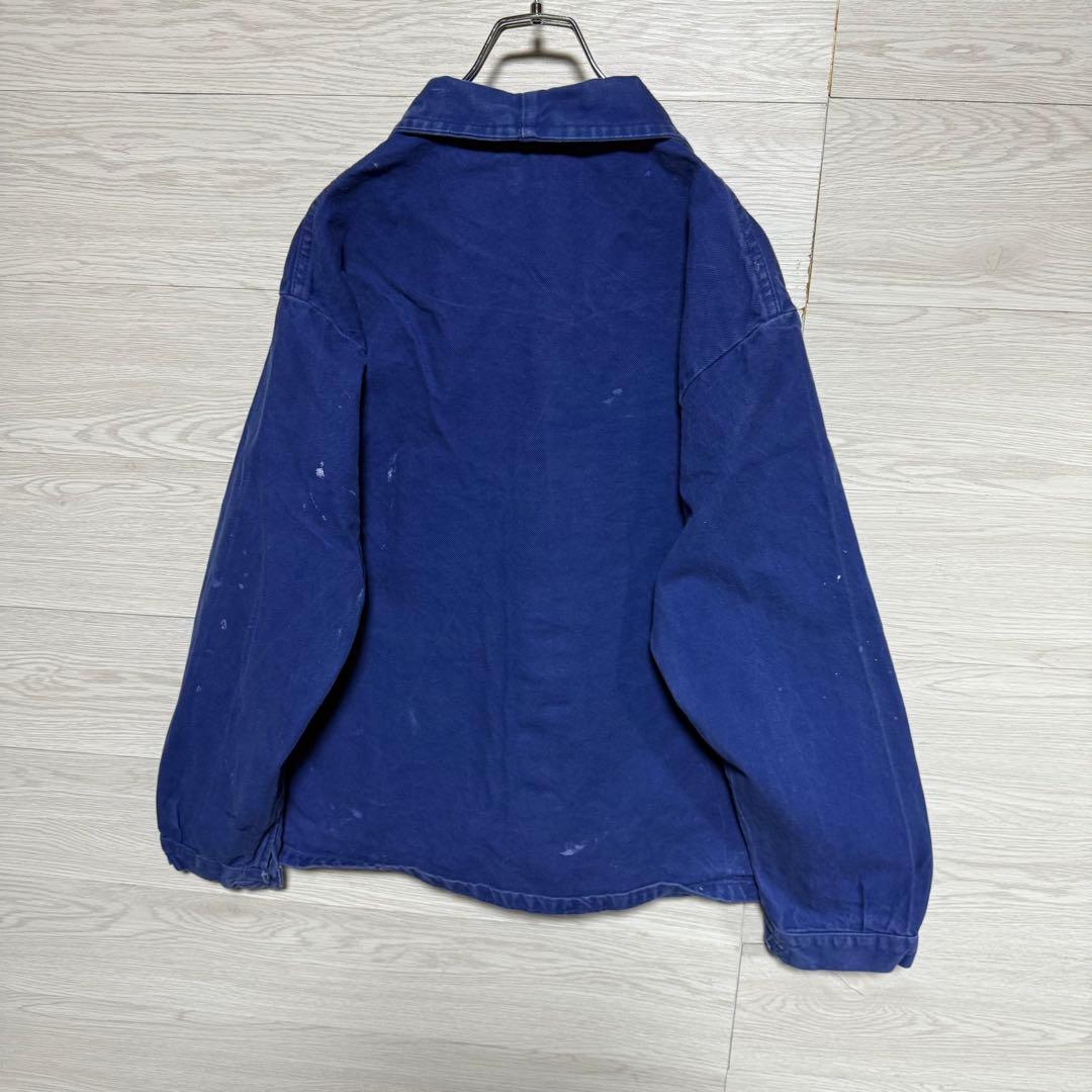 80s〜90s フレンチワークジャケット 企業ロゴ ペイント ユーロ