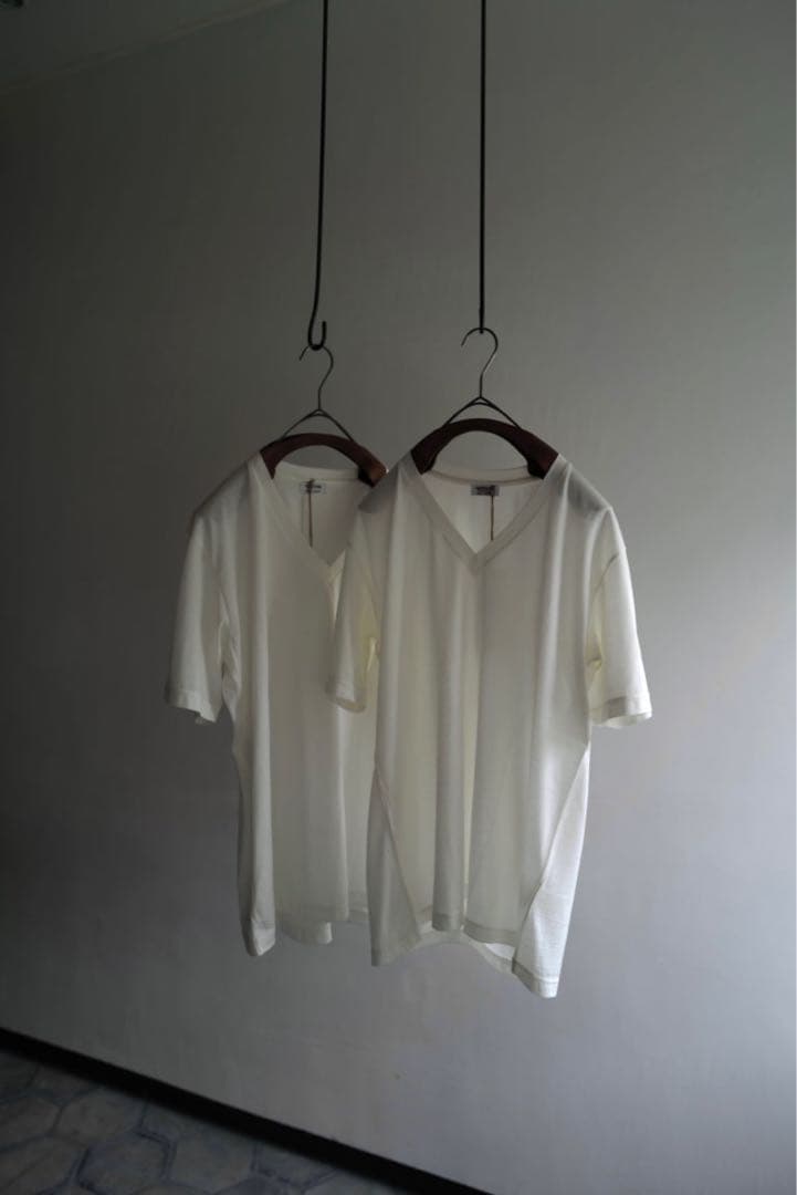 柿乃葉 別注 Ex Washable Silk V Neck TeeVネック - メルカリ