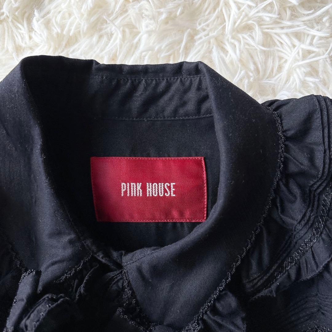 未使用級✨️ピンクハウス ボリュームフリルシャツ ピコフリル リボン