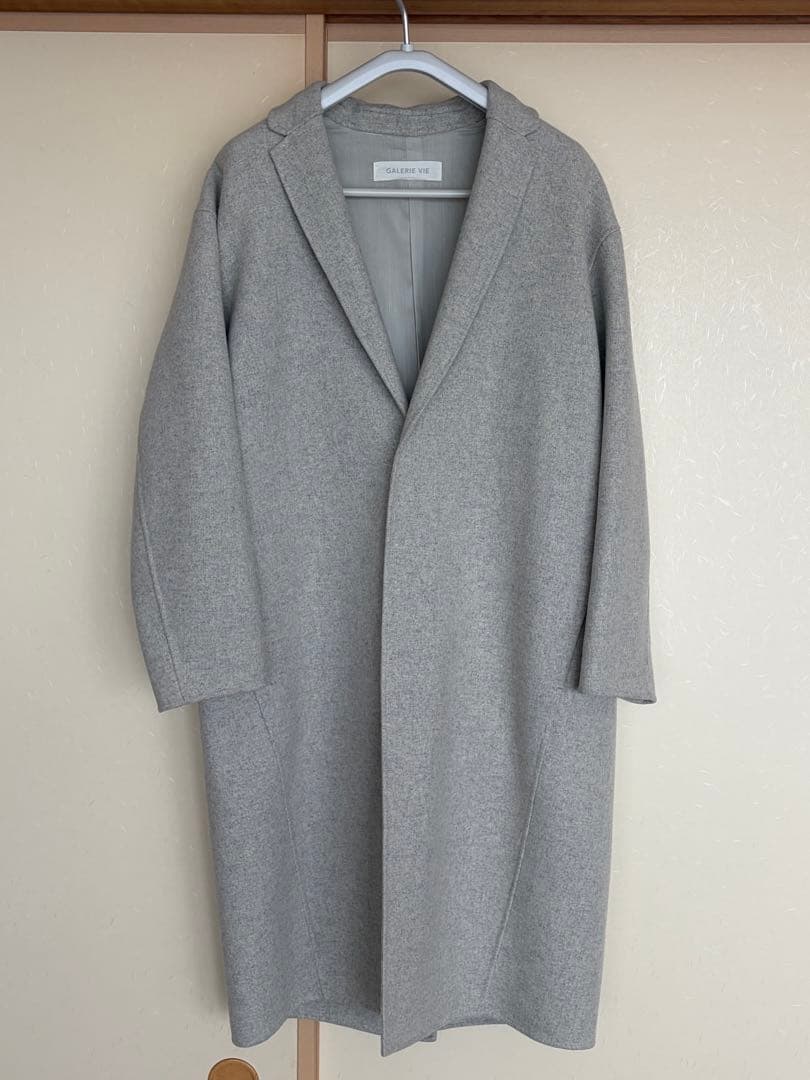 【美品】希少カラー　ギャルリーヴィー　ライトメルトン　コート　34 セール】 ライトメルトン チェスターコート （その他アウター